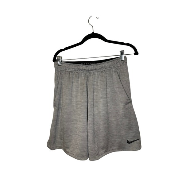 Nike Dri-FIT Athletic Shorts Mens M Gray Running Gym Training Workout Activewear - Picture 1 of 5